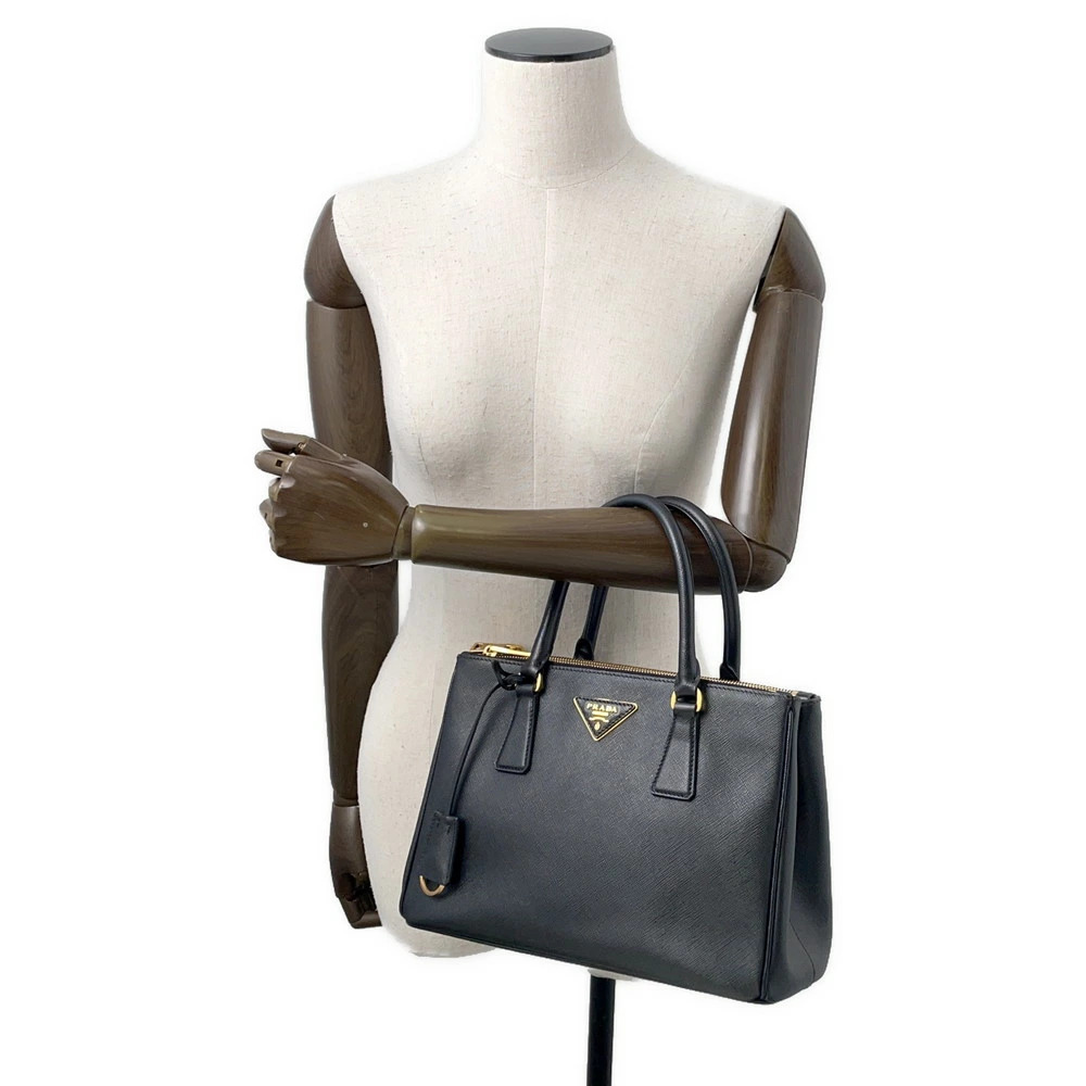 Prada Galleria Saffiano Leather Handbag Black Bag - Picture 4 of 12
